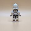 LEGO Minifigur sw0126 – Clone Trooper Phase 2 mit weißer Rüstung und durchgehendem Munddesign aus Star Wars Episode III.