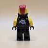 LEGO Ninjago Minifigur Chopper Maroon (njo388) – Gebraucht. Detailreich gestalteter Biker mit Skull-Graffiti, Sons of Garmadon-Logo und rotem Katana. Perfekt für Sammler und LEGO-Fans.