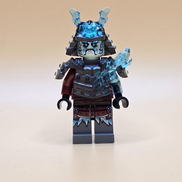 LEGO Ninjago Minifigur General Vex (njo523) – Gebraucht. Detailreich gestalteter Blizzard-Samurai mit einzigartigem Helm. Perfekt für Sammler und LEGO-Fans.