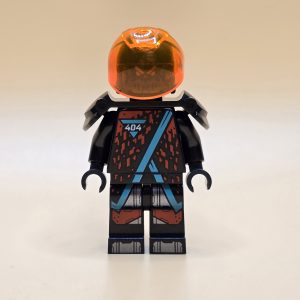 LEGO Ninjago Minifigur Red Visor njo0566 – Gebraucht. Elite-Kämpfer mit „404“-Torso und rotem Visier. Perfekt für Sammler und LEGO-Fans.