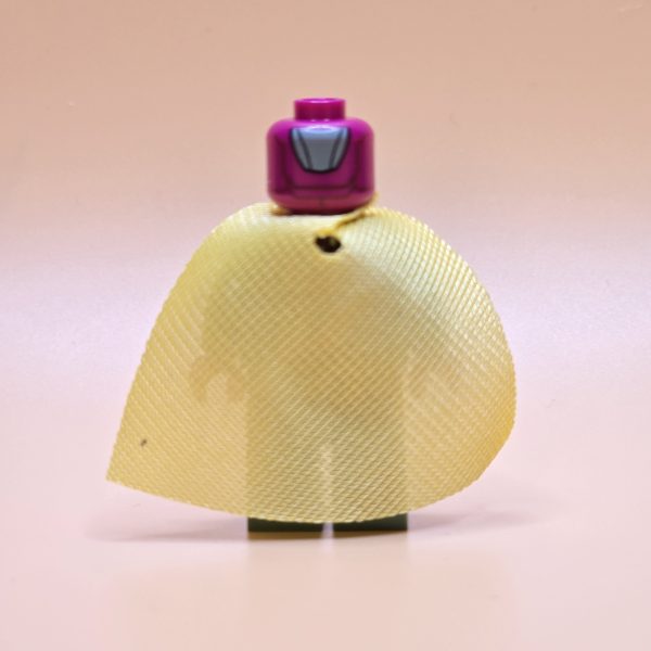 LEGO Minifigur Vision (sh0303) – Marvel, sandgrün, mit Mind Stone auf der Stirn.