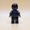 LEGO® Super Heroes Minifigur Nightwing (Rebirth) sh0659 – Gebraucht. Schwarzer Anzug mit blauen Akzenten. Perfekt für Sammler und LEGO®-Fans.