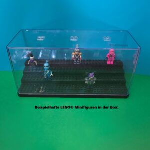 Transparente Acryl-Vitrine für Puppen & Bausteine – 3-stufiger Präsentationsständer
