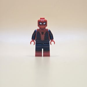LEGO Spider-Man SH0299 – Minifigur aus Captain America: Civil War, gebraucht. Rotes Kostüm mit schwarzer Maske & großen roten Stiefeln.