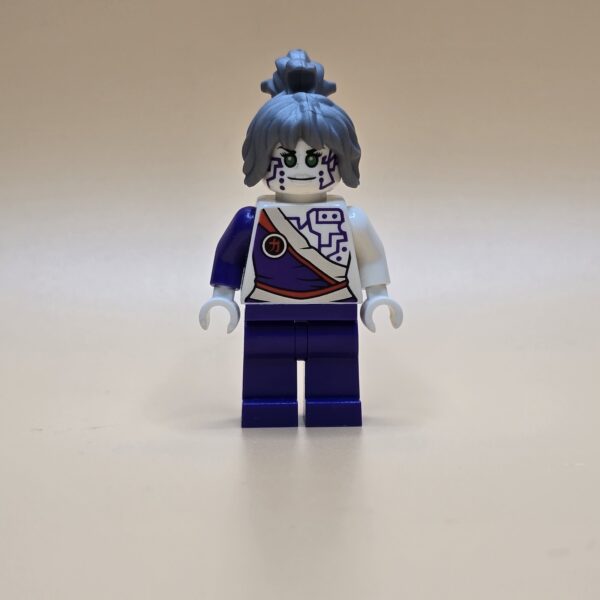 LEGO Ninjago Pixal (njo0086) – Rebooted Androidin mit violett-weißer Kybernetik, gebraucht.