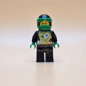 LEGO Ninjago Minifigur Lloyd Njo403 – Gebraucht. Grüner Ninja mit transparentem Spinjitzu-Effekt aus der Sons of Garmadon-Staffel.