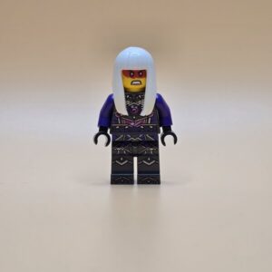 LEGO Ninjago Minifigur Harumi Njo0768 – Gebraucht. Dunkle Ninja-Prinzessin mit weißem Haar und detailreicher Rüstung aus der Crystalized-Serie.