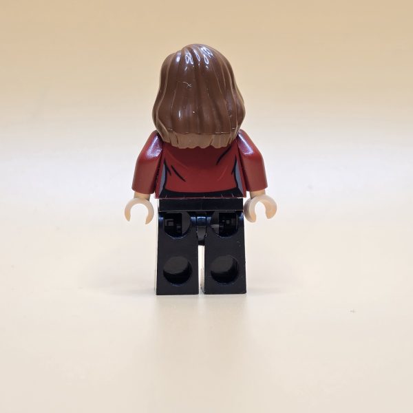 LEGO Scarlet Witch Minifigur sh0174 – Gebraucht. Wanda Maximoff mit roten Zauberkräften und bedrucktem Outfit aus dem Marvel-Film Age of Ultron.