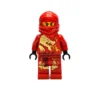 LEGO Ninjago Kai njo0009 Minifigur – Feuer-Ninja mit Drachen-Panzer, Pilot Season. Gebraucht, sammlertauglich.