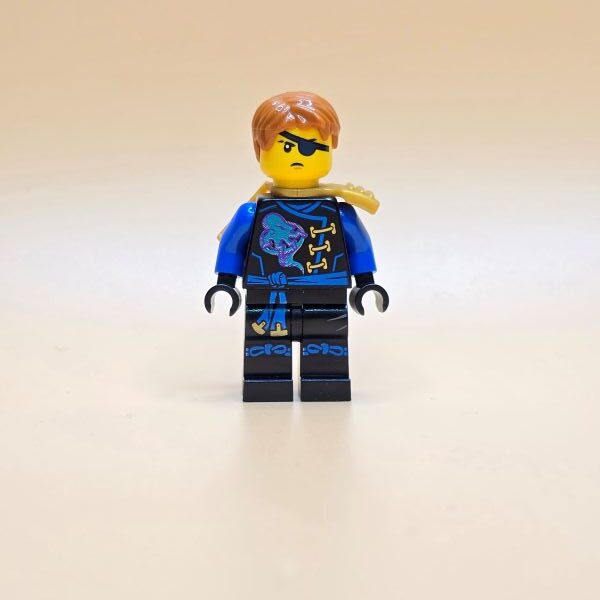 LEGO Ninjago Minifigur Jay njo0192 – Gebraucht. Blauer Blitz-Ninja im Piratenlook aus der Skybound-Serie.