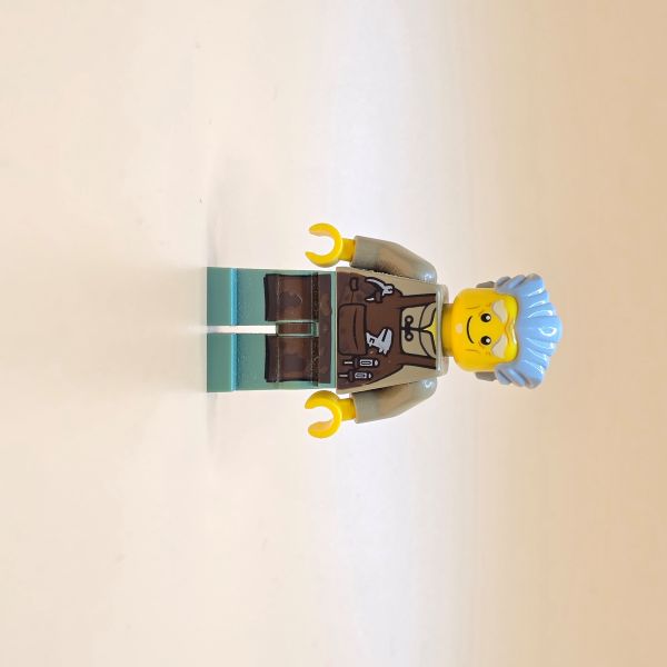 LEGO Ninjago Minifigur Ed Walker njo0370 – Mechaniker-Outfit, Brille & Bart, Gebraucht.
