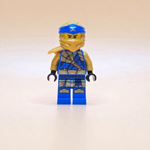 LEGO Ninjago Minifigur Jay Golden Ninja njo0775 aus der Crystalized-Serie mit gold-blauer Rüstung