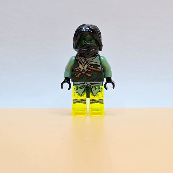 LEGO Ninjago Minifigur Morro njo0158 – Gebraucht. Geist-Ninja mit grünem Schweif, Umhang & Rüstung. Für Fans & Sammler der Possession-Ära.