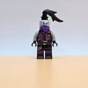 Gebrauchte LEGO Minifigur Ultra Violet njo0400 mit Stirnband und rebellischem Look. Aus der Ninjago-Serie Sons of Garmadon.